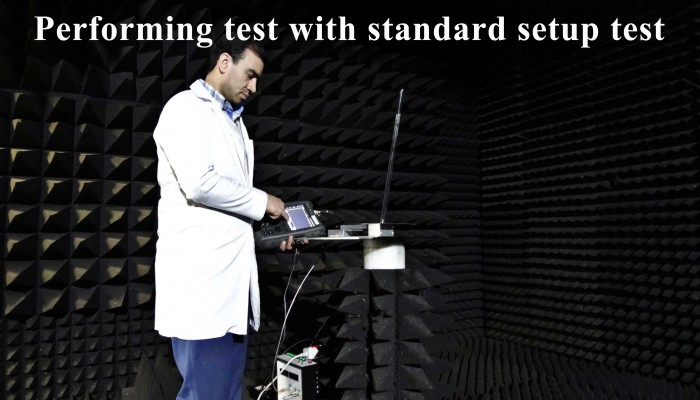 Performing test with standard setup test